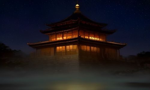 夜晚窗边一个人手持手机浏览影院界面的剪影照片，背景是城市灯光